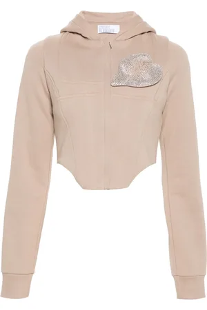 GIUSEPPE DI MORABITO Rhinestone-embellished corset top