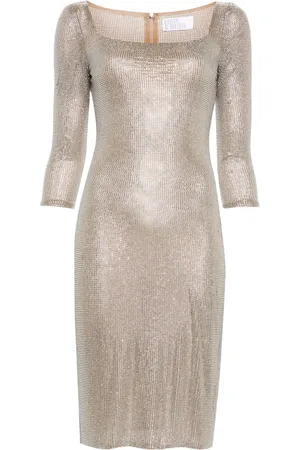 GIUSEPPE DI MORABITO Crystal-embellished midi dress