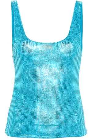 GIUSEPPE DI MORABITO Crystal-embellished tank top