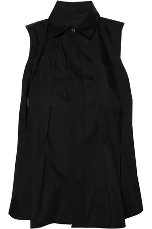 SACAI Sleeveless pleated shirt
