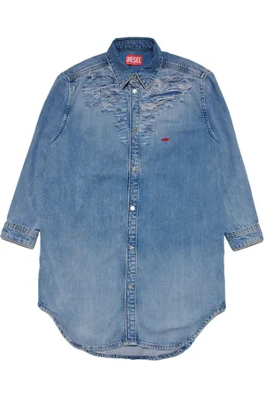 Diesel Deblex-FS-J distressed denim dress