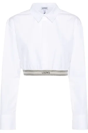 Loewe Logo-waistband cropped shirt