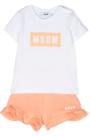 Msgm Logo-print shorts set