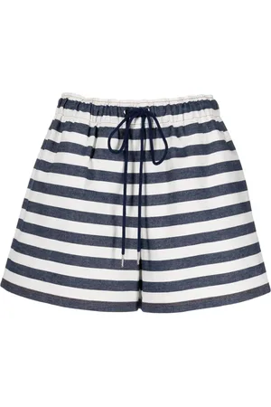 KIMHEKIM Stripe-print drawstring shorts