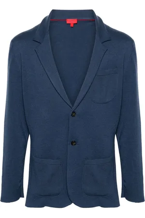 ISAIA Single-breasted ribbed-knit cardigan