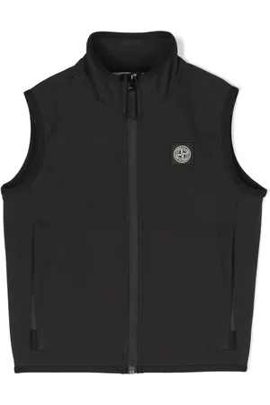 Stone Island Logo-patch shell gilet