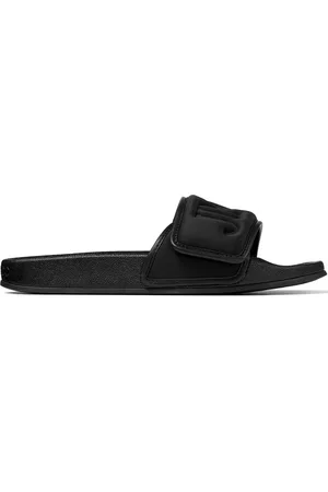 Jimmy Choo Fitz logo-debossed slides