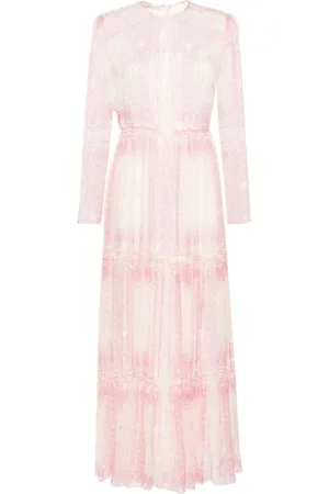 Serafini Floral-print tiered maxi dress