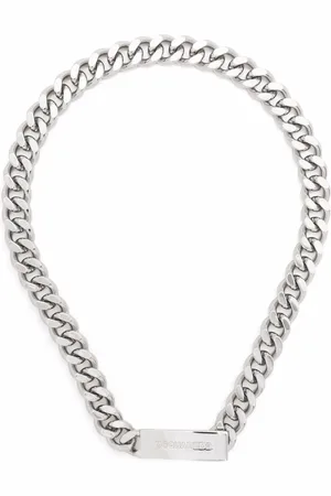Dsquared2 Logo plaque chain-link necklace