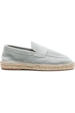 LARDINI Penny-slot suede espadrilles