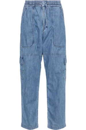 Isabel Marant Vanni chambray straight-leg trousers