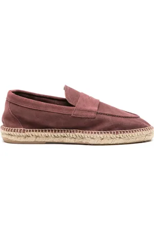LARDINI Penny-slot suede espadrilles