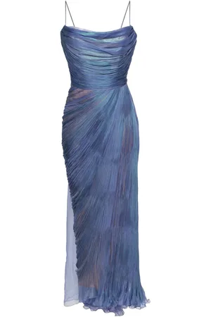 MARIA LUCIA HOHAN Regina pliss?? silk gown