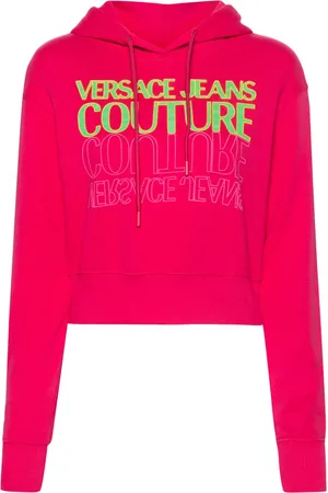 VERSACE Upside Down cropped sweatshirt