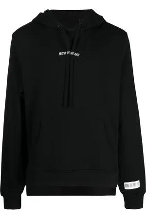 MOSTLY HEARD RARELY SEEN Logo-embroidered cut-out hoodie