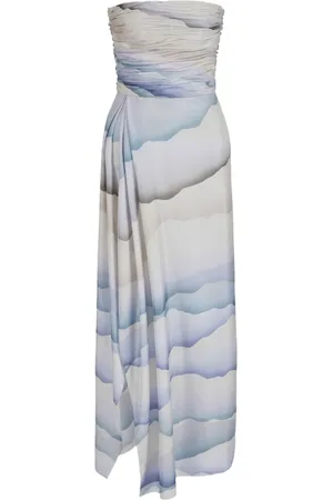 Giorgio Armani Abstract-pattern silk dress