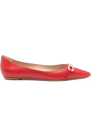 Stuart Weitzman Emilia embellished ballet pumps