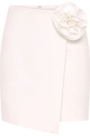 Nicholas Saylor floral-appliqué mini skirt