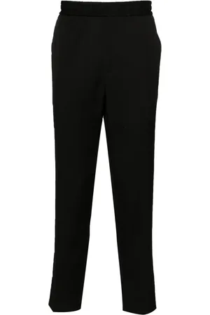 Golden Goose Logo-plaque virgin wool trousers