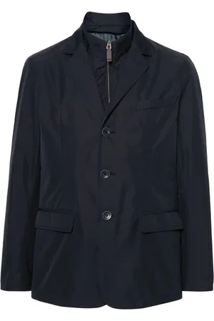 HERNO Byron layered single-breasted blazer