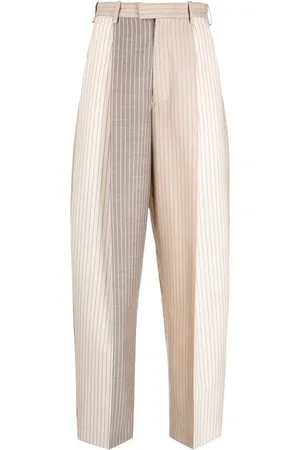 Marni Pinstriped straight-leg trousers