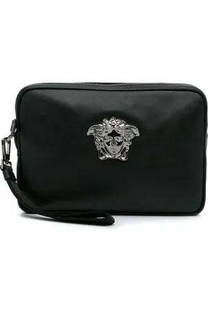 VERSACE Medusa leather clutch bag