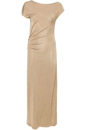Alberta Ferretti Ruched-detailing maxi dress