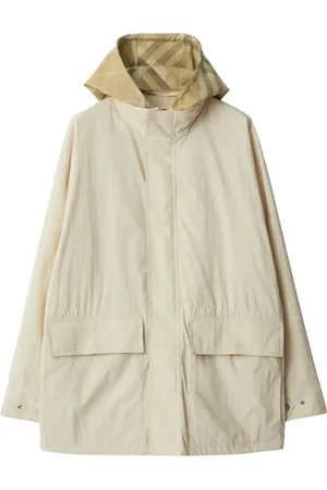 Burberry EKD check-print hooded jacket