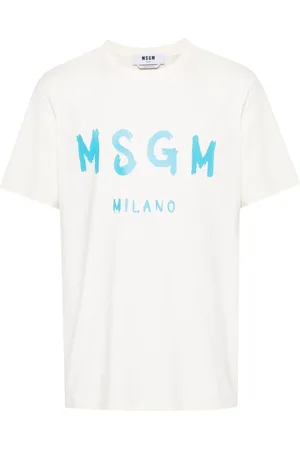 Msgm Logo-print cotton T-shirt