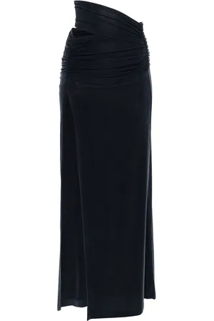 KNWLS High-waist gathered maxi skirt