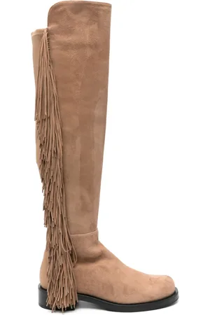 Stuart Weitzman 5050 Bold Crystal Fringe 40mm boots