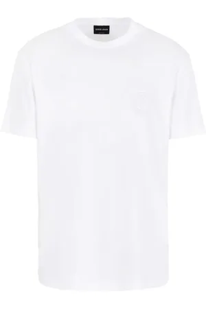 Giorgio Armani Monogram-embroidered cotton T-shirt