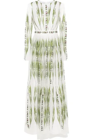 Giambattista Valli Floral-embroidered tulle dress