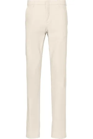 ELEVENTY Low-rise stretch-cotton tapered trousers
