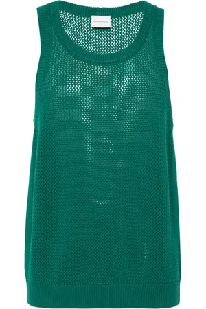 Drôle de Monsieur Open-knit tank top