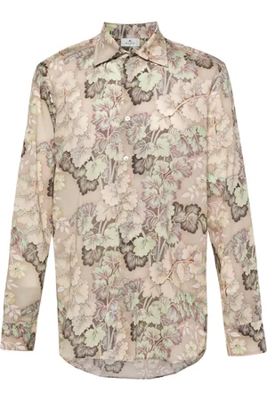Etro Floral-print cotton shirt