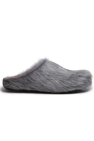 Marni Fussbet Sabot calf-hair slippers