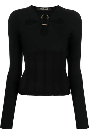 Roberto Cavalli Cut-out knit top