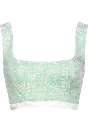 Pinko Jacquard-design cropped top