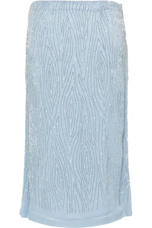 P.A.R.O.S.H. Bead-embellished chiffon skirt