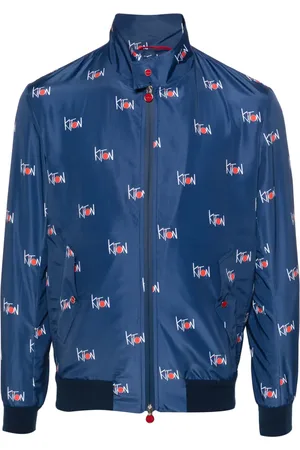Kiton Logo-print lightweight jacket
