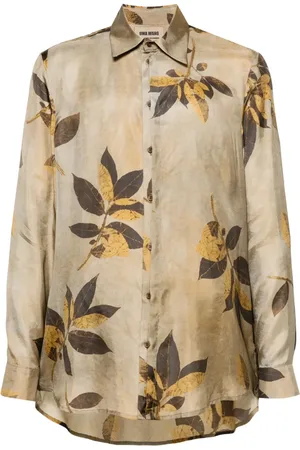 UMA WANG Branches-printed shirt