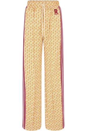 Paco rabanne Monogram-pattern striped track pants