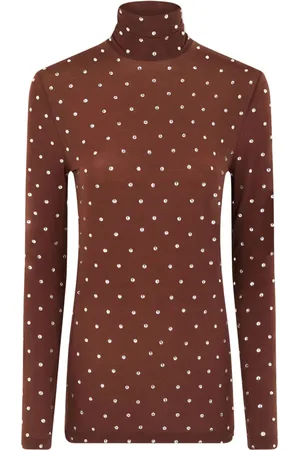 Paco rabanne Crystal-embellished high-neck top