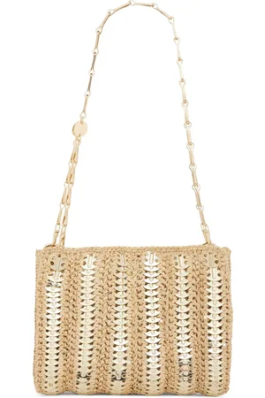 Paco rabanne Iconic 1969 raffia shoulder bag