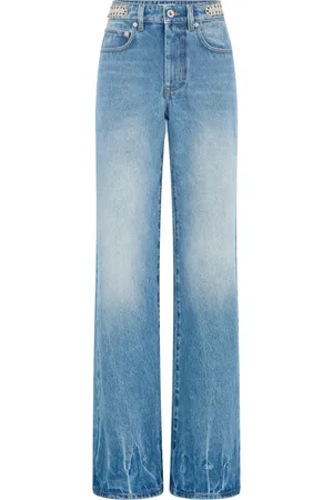 Paco rabanne 1969 cotton straight-leg jeans