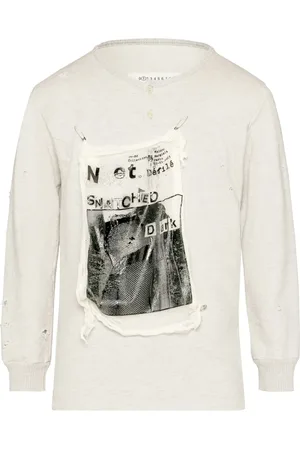 Maison Margiela Invitation distressed cotton sweatshirt