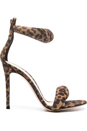 Gianvito Rossi Bijoux 105mm leopard-print sandals