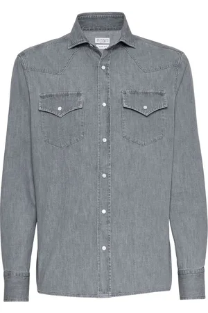 Grey colour deals jeans shirt