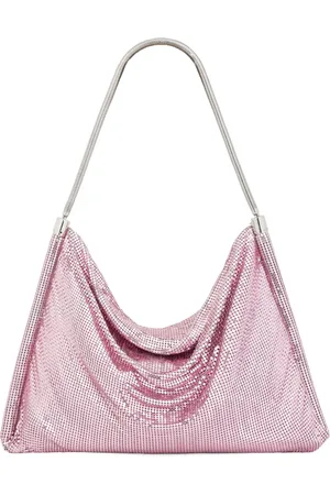 Paco rabanne Slouch-body metallic-finish shoulder bag